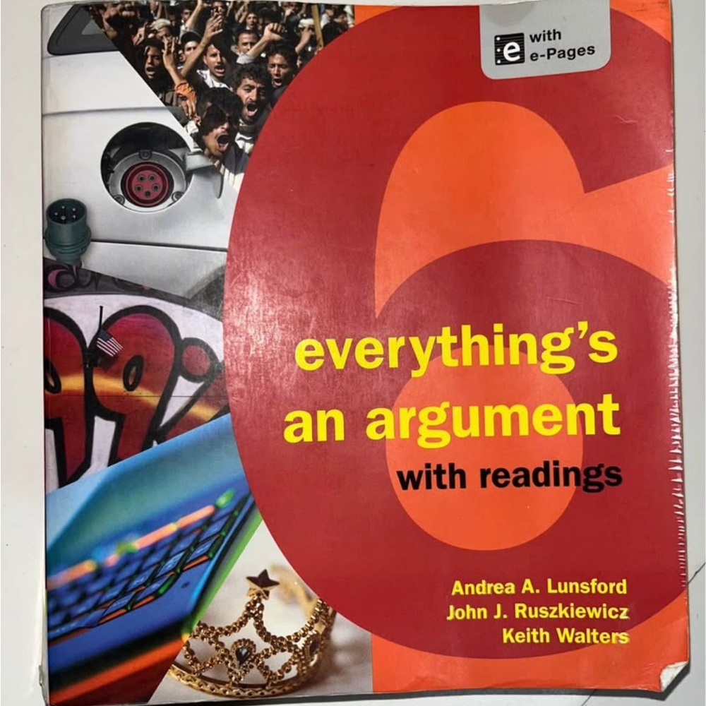 Everything's an Argument with Readings Book & unused access code
